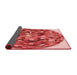 Thickness of Patterned Red Rug, pat2675rd