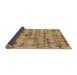 Thickness of Patterned Red Rug, pat2676brn