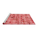 Sideview of Machine Washable Transitional Light Coral Pink Rug, wshpat2676rd