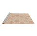 Sideview of Machine Washable Transitional Vanilla Gold Rug, wshpat2677brn