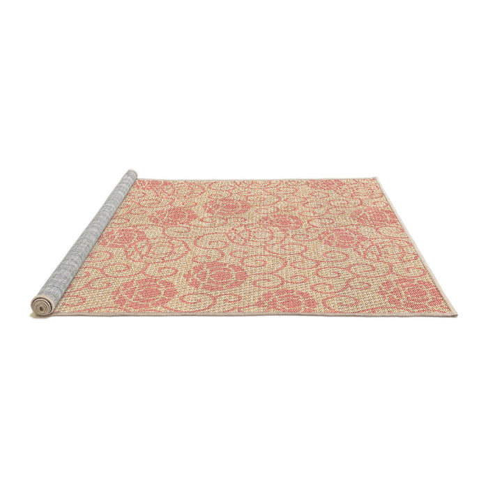 Sideview of Machine Washable Transitional Navajo White Gold Rug, wshpat2677org