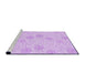 Sideview of Machine Washable Transitional Violet Purple Rug, wshpat2677pur