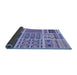 Thickness of Patterned Slate Blue Rug, pat2678blu