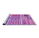 Sideview of Machine Washable Transitional Violet Purple Rug, wshpat2678pur