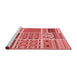 Sideview of Machine Washable Transitional Light Coral Pink Rug, wshpat2678rd