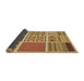Thickness of Patterned Yellow Rug, pat2679brn
