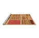 Sideview of Machine Washable Transitional Orange Rug, wshpat2679org