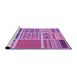 Sideview of Machine Washable Transitional Violet Purple Rug, wshpat2679pur