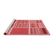 Sideview of Machine Washable Transitional Red Rug, wshpat2679rd