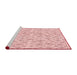 Sideview of Machine Washable Transitional Pink Rug, wshpat268rd