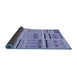 Thickness of Patterned Pastel Blue Rug, pat2680blu