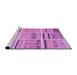 Sideview of Machine Washable Transitional Violet Purple Rug, wshpat2680pur