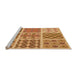 Sideview of Machine Washable Transitional Orange Rug, wshpat2681org