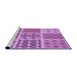 Sideview of Machine Washable Transitional Violet Purple Rug, wshpat2681pur