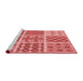 Sideview of Machine Washable Transitional Light Coral Pink Rug, wshpat2681rd