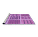 Sideview of Machine Washable Transitional Violet Purple Rug, wshpat2682pur