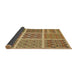 Thickness of Patterned Yellow Rug, pat2683brn