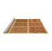 Sideview of Machine Washable Transitional Orange Rug, wshpat2683org