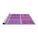 Sideview of Machine Washable Transitional Violet Purple Rug, wshpat2683pur