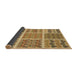 Thickness of Patterned Orange Rug, pat2684brn