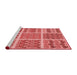 Sideview of Machine Washable Transitional Red Rug, wshpat2684rd