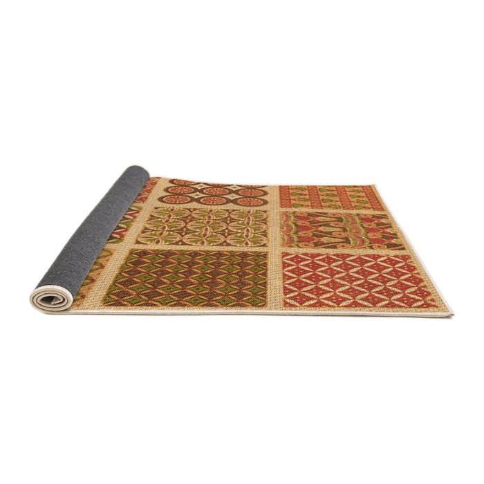 Thickness of Patterned Orange Rug, pat2685org
