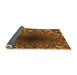 Thickness of Patterned Orange Rug, pat2686org