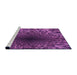 Sideview of Machine Washable Transitional Purple Rug, wshpat2686pur