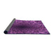 Thickness of Patterned Purple Rug, pat2686pur