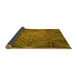 Thickness of Patterned Dark Bronze Brown Rug, pat2688yw