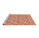 Sideview of Machine Washable Transitional Bright Orange Rug, wshpat2689brn