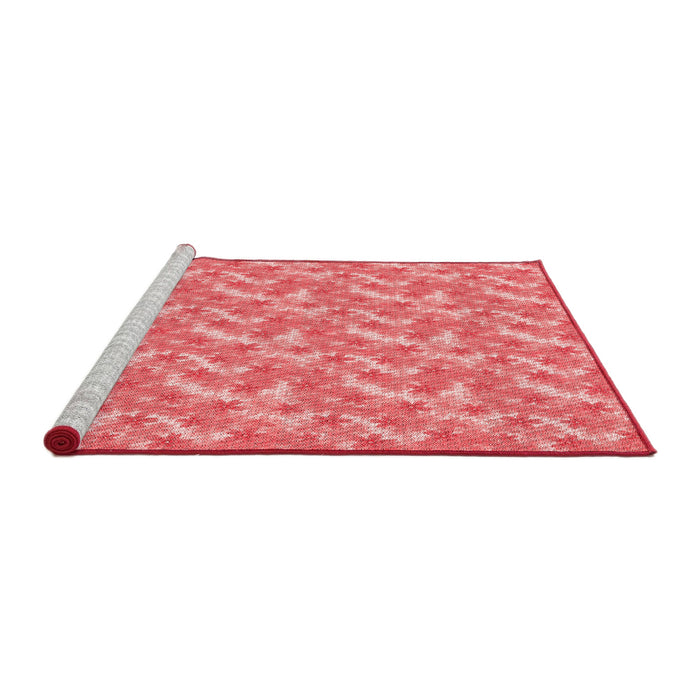 Sideview of Machine Washable Transitional Light Coral Pink Rug, wshpat2689rd