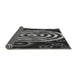 Thickness of Patterned Charcoal Black Rug, pat269gry