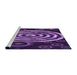 Sideview of Machine Washable Transitional Purple Rug, wshpat269pur