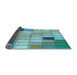 Thickness of Patterned Deep-Sea Green Rug, pat2690lblu