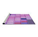 Sideview of Machine Washable Transitional Violet Purple Rug, wshpat2690pur