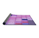 Thickness of Patterned Violet Purple Rug, pat2690pur