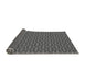 Thickness of Patterned Gunmetal Gray Rug, pat2693gry