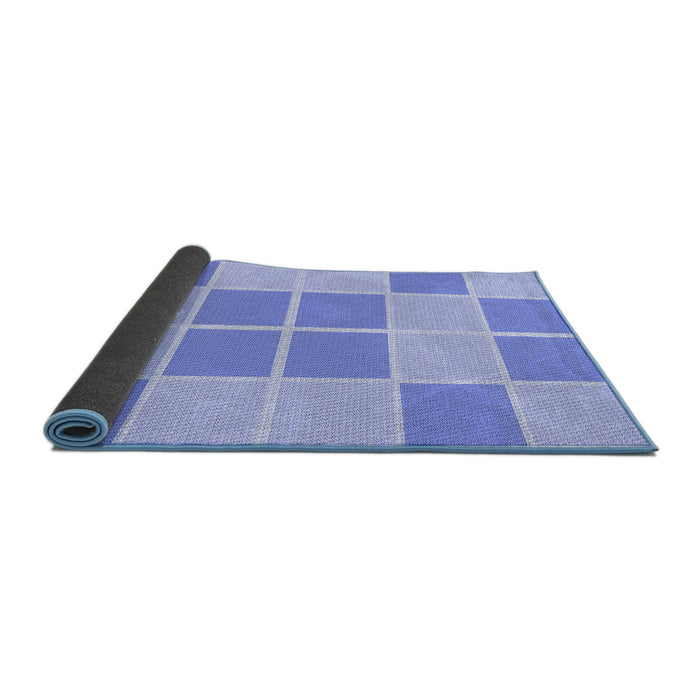 Thickness of Patterned Sky Blue Rug, pat2696blu