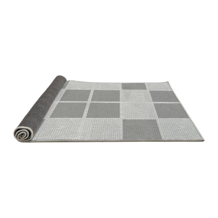 Thickness of Patterned Gunmetal Gray Rug, pat2696gry