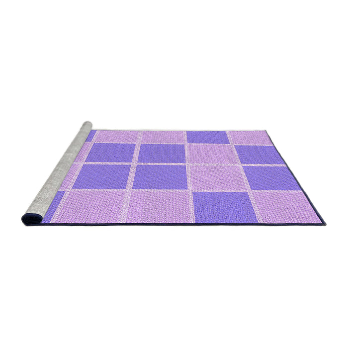 Sideview of Machine Washable Transitional Mauve Purple Rug, wshpat2696pur
