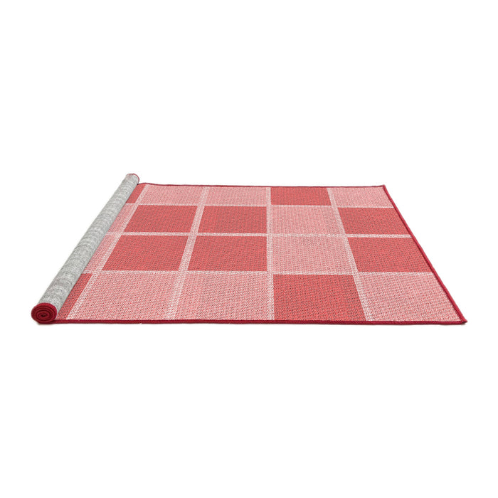 Sideview of Machine Washable Transitional Pastel Pink Rug, wshpat2696rd