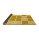 Thickness of Patterned Bright Gold Yellow Rug, pat2696yw