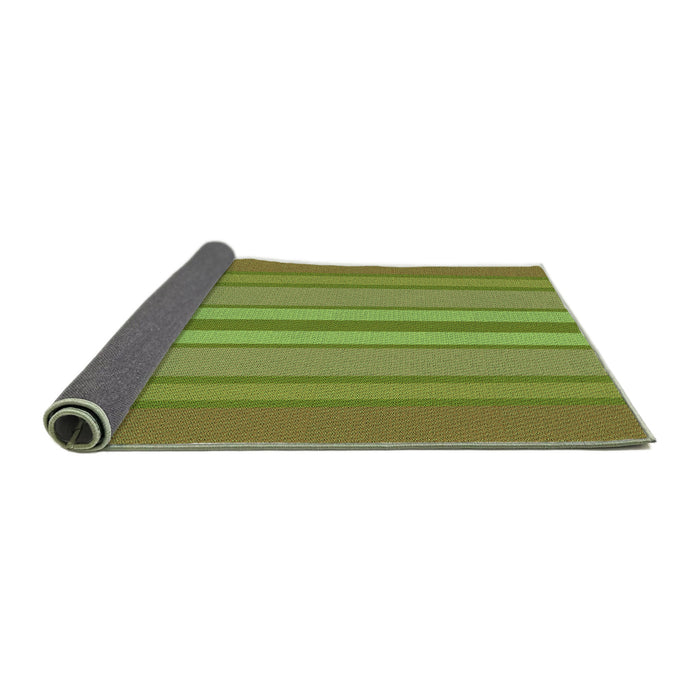 Thickness of Patterned Pistachio Green Rug, pat2699grn