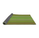 Thickness of Patterned Pistachio Green Rug, pat2699grn