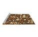 Sideview of Machine Washable Transitional Orange Rug, wshpat270brn