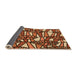 Thickness of Patterned Orange Rug, pat270org