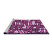 Sideview of Machine Washable Transitional Deep Mauve Purple Rug, wshpat270pur