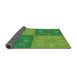 Thickness of Patterned Green Rug, pat2700grn