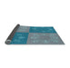Thickness of Patterned Steel Blue Rug, pat2700lblu